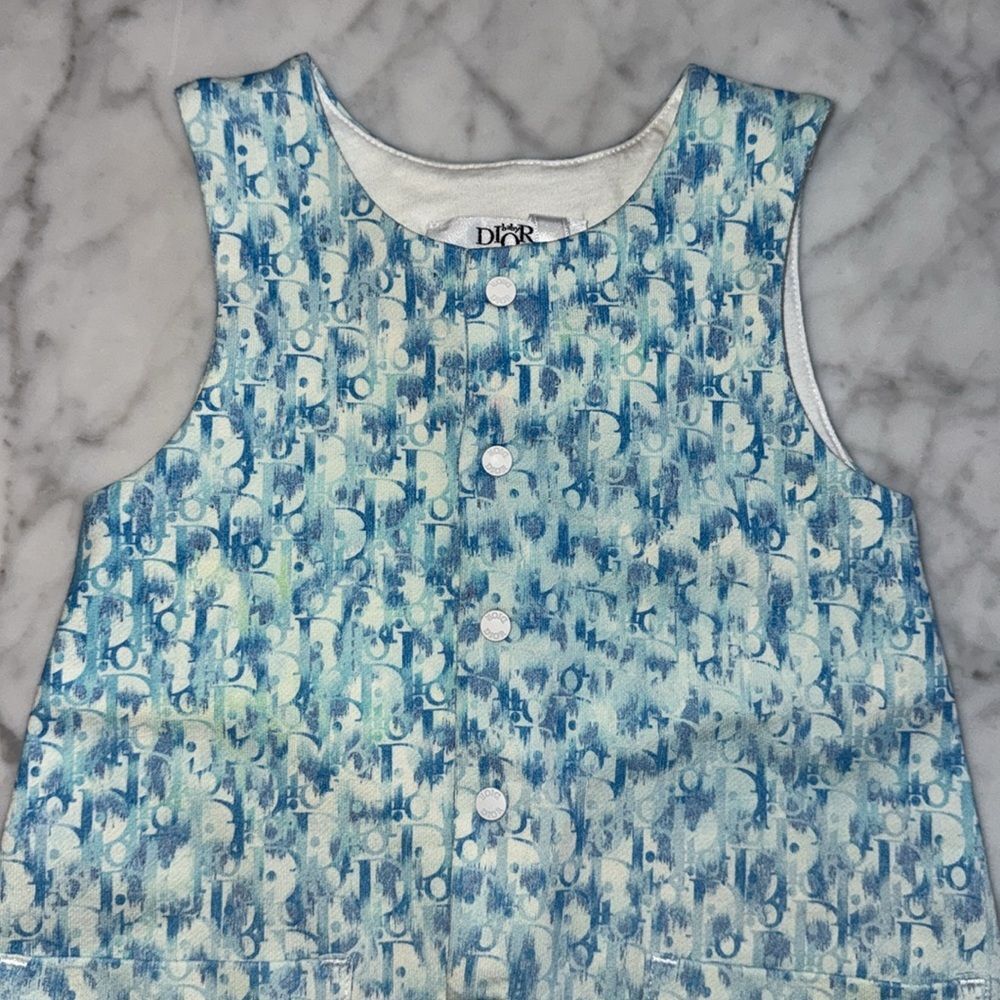 NWT Dior Blue & White Baby Romper 3M - Picture 5 of 6